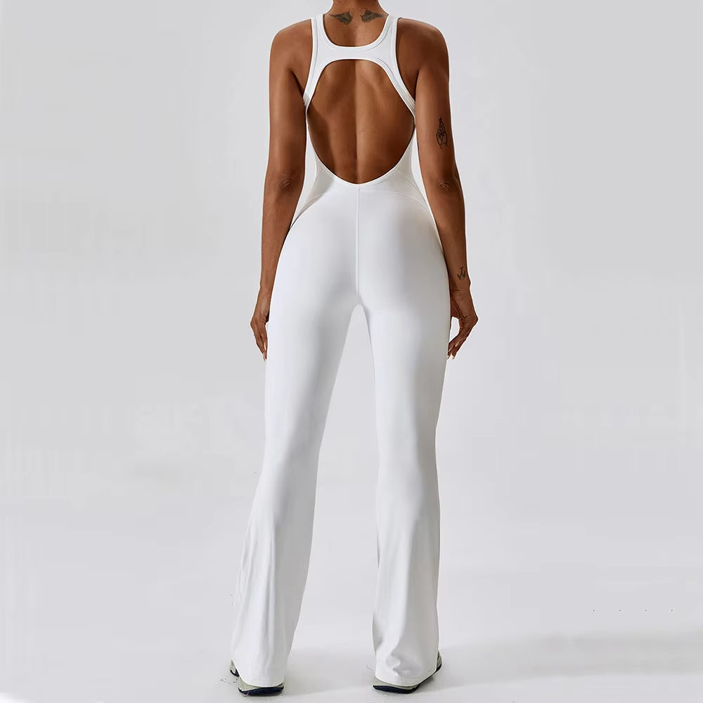 One Piece Solid Yoga Jumpsuit