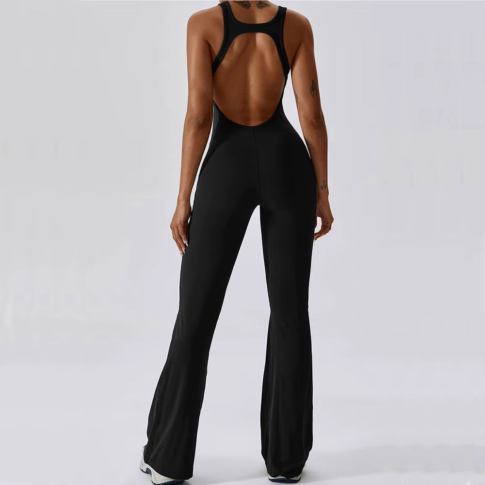 One Piece Solid Yoga Jumpsuit