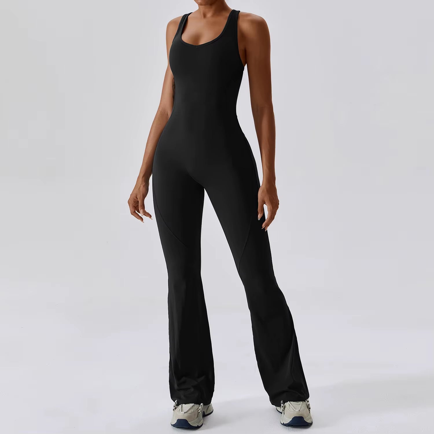 One Piece Solid Yoga Jumpsuit