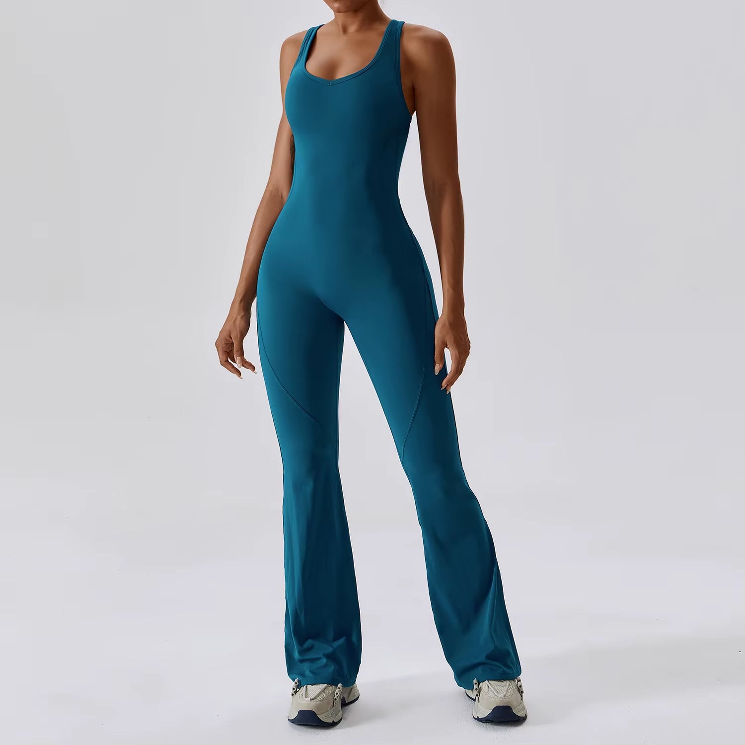 One Piece Solid Yoga Jumpsuit