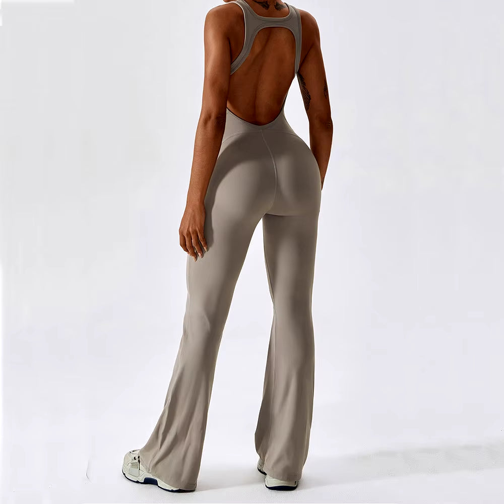 One Piece Solid Yoga Jumpsuit